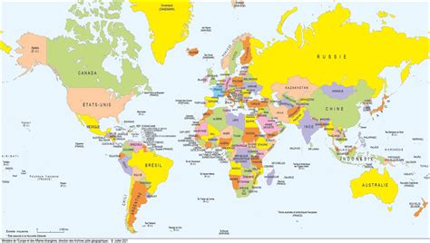 Carte des pays d'élection et des pays d'états