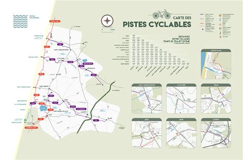 Carte des pistes cyclables de Pays d'Iroise Communauté