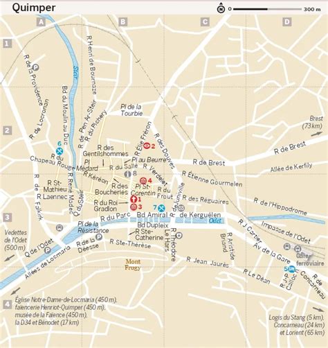 Carte des relais Pickup à Quimper