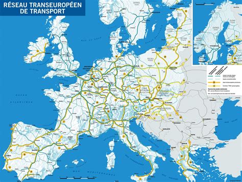Carte des routes européennes