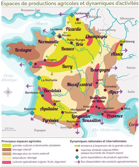 Carte des types d'espaces ruraux en France