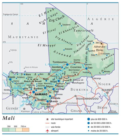Carte du Mali