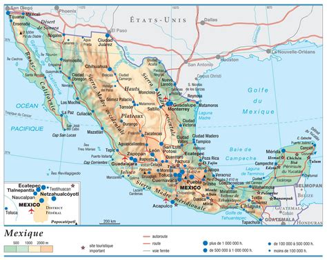Carte du Mexique