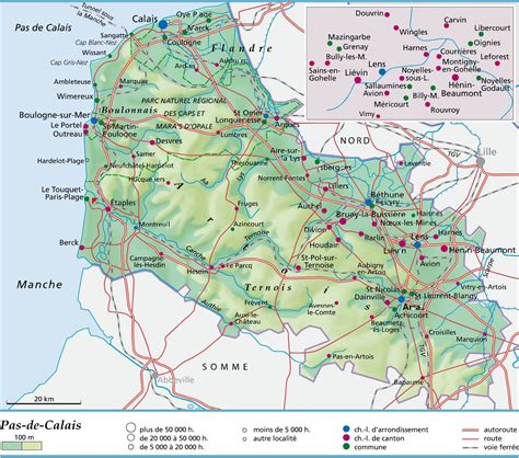 Carte du Pas-de-Calais
