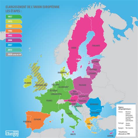 Carte du Portugal dans l'Union Européenne