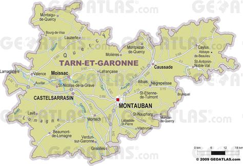 Carte du Tarn-et-Garonne