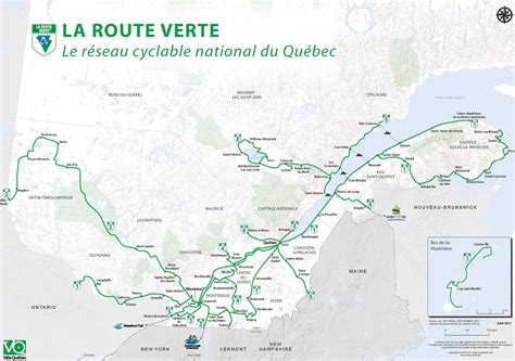 Carte du réseau cyclable de Québec