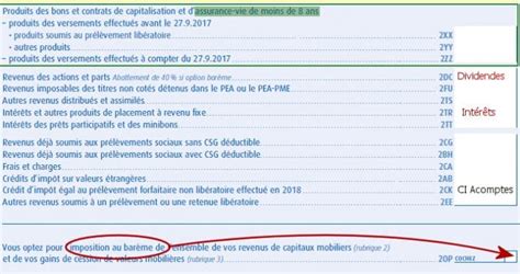 Case 2OP sur la déclaration de revenus
