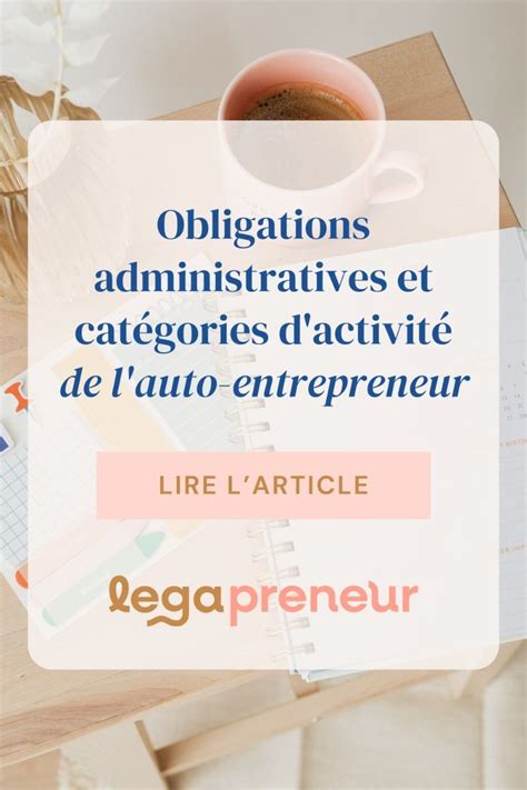 Catégories d'Activité Auto-Entrepreneur