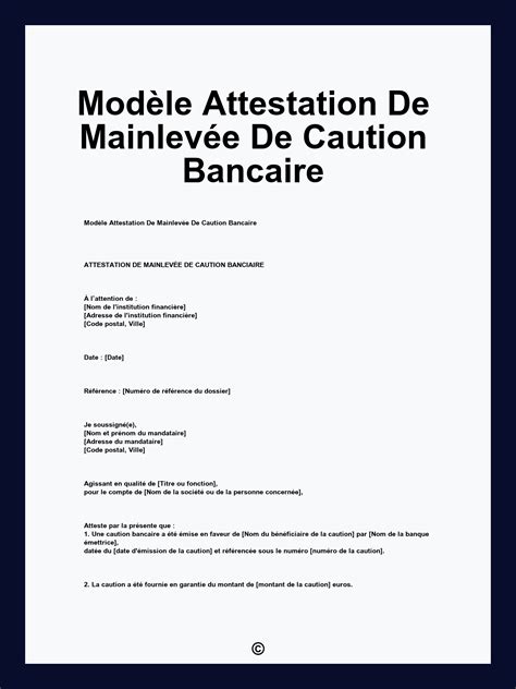 Caution bancaire