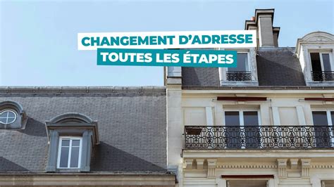 Changement d'adresse