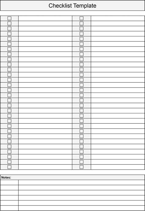 Checklist