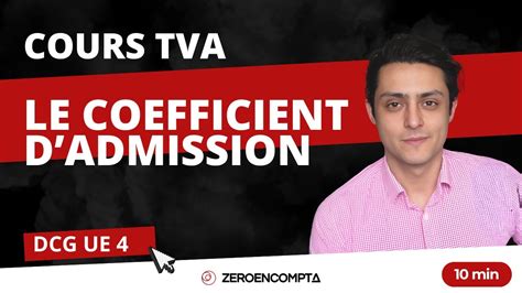 Coefficient d'admission