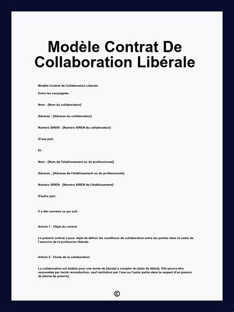 Collaboration libérale