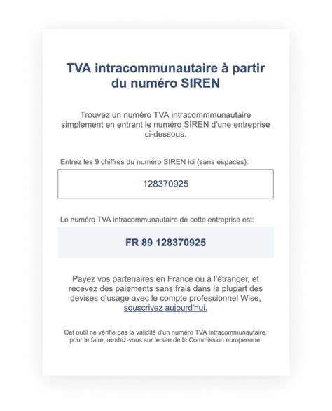 Comment Calculer le Numéro de TVA Intracommunautaire