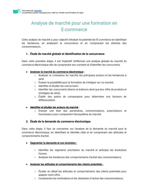 Comment analyser son marché