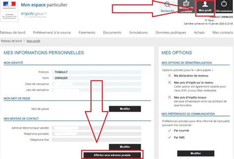 Comment déclarer un changement d'adresse aux impôts