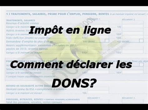 Comment déclarer un don aux impôts