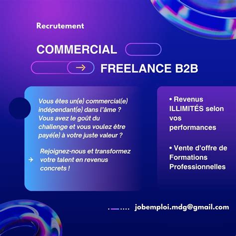 Compétences du commercial freelance