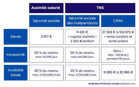 Comparaison des statuts TNS et assimilé salarié