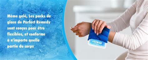 Compression et glace pour blessure