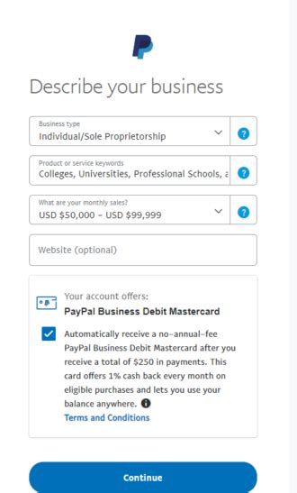 Compte PayPal Professionnel