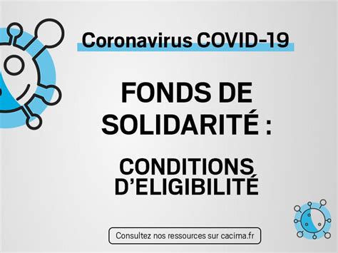 Conditions d'éligibilité au Fonds de Solidarité