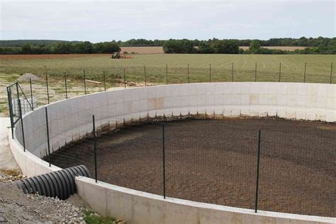 Construction d'une fosse à lisier
