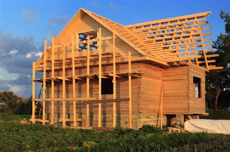 Construction d'une maison en bois