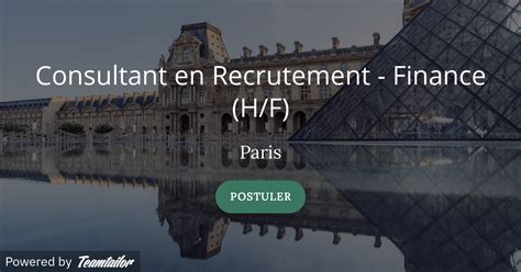 Consultant recrutement finance