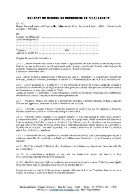 Contrat de Financement