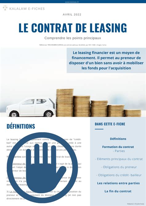 Contrat de leasing