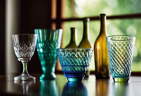 Créations en verre recyclé