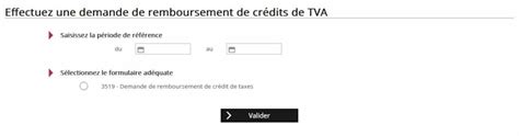 Crédit TVA démarches
