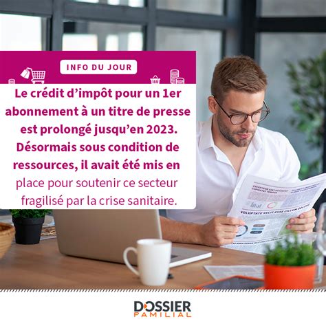 Crédit d'Impôt Abonnement Presse