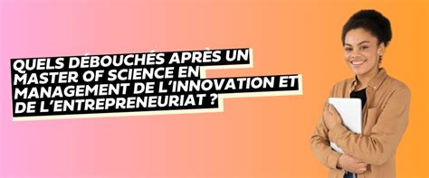 Débouchés Master Entrepreneuriat