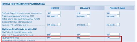 Déclaration Impots Micro-BNC
