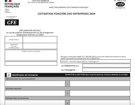 Déclaration Initiale CFE