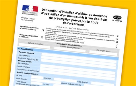 Déclaration d'Intention d'Aliéner (DIA)