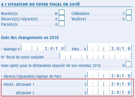 Déclaration de décès aux impôts