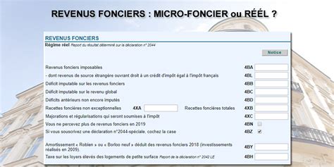 Déclaration des revenus locatifs