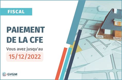 Déclaration et Paiement de la CFE
