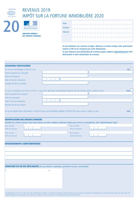 Déclaration impôt