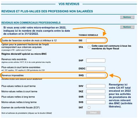 Déclaration impôts auto-entrepreneur