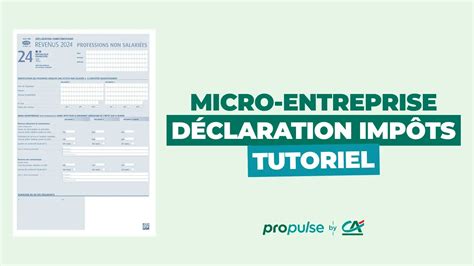 Déclarer impôts micro entreprise