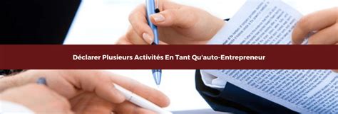 Déclarer plusieurs activités en auto-entrepreneur