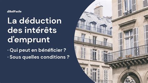 Déduction des intérêts d'emprunt : régime réel