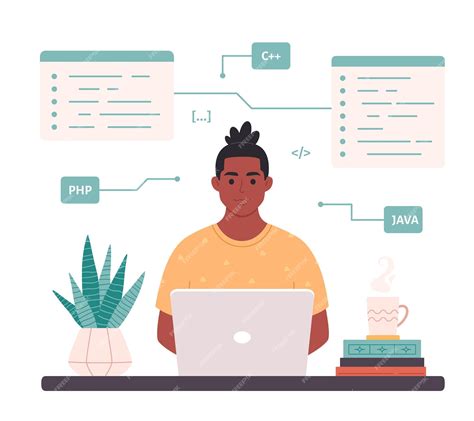 Développeur freelance travaillant sur son ordinateur