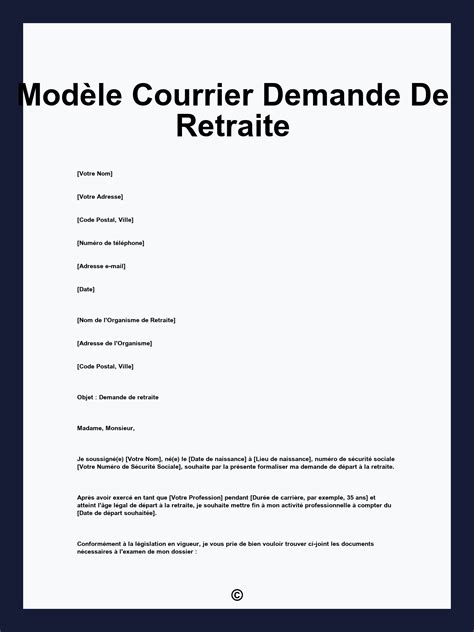 Demande de retraite internationale