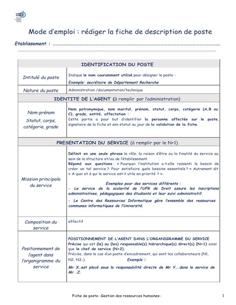 Description du service